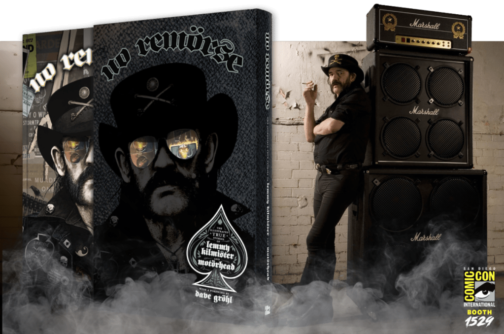 Z2 AND MOTÖRHEAD CELEBRATE THE RELEASE OF “NO REMORSE: THE ILLUSTRATED TRUE STORIES OF LEMMY KILMISTER AND MOTÖRHEAD” AT SDCC&nbsp;2024