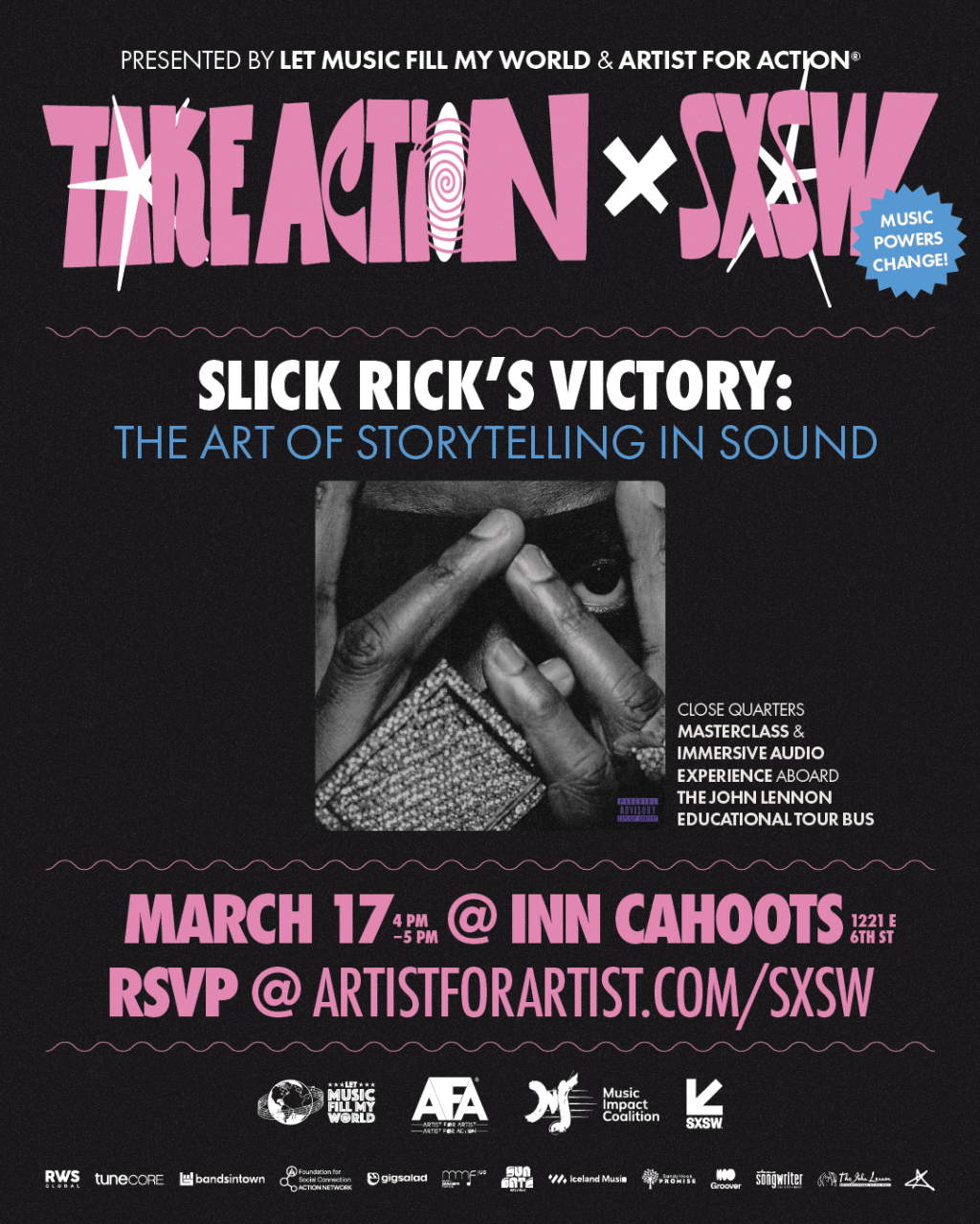 Slick Rick Added to Take Action x&nbsp;SXSW