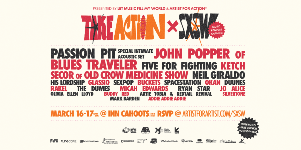 Take Action x SXSW Lineup Announced Including Passion Pit and&nbsp;More